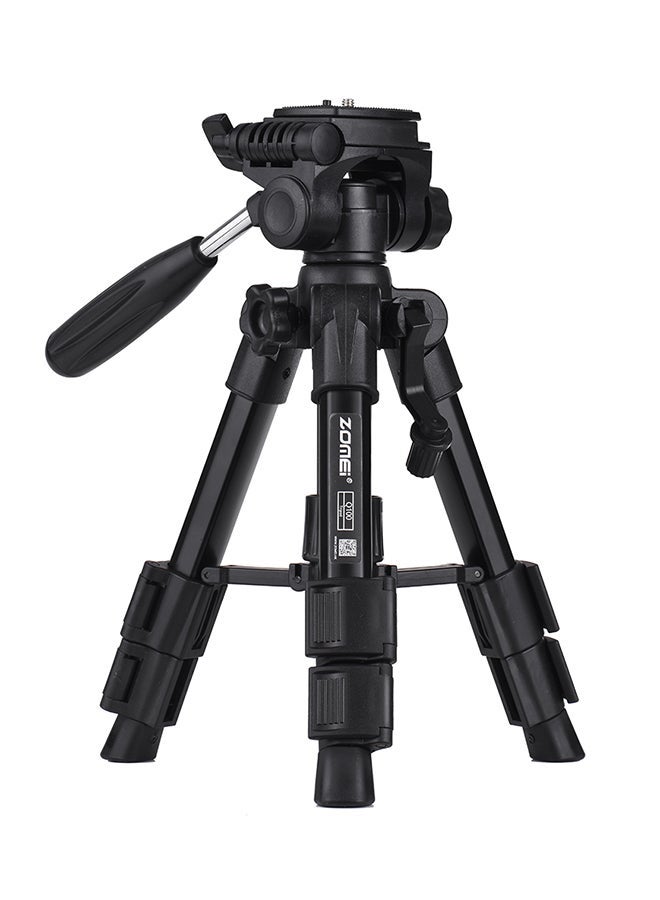 NIBEMINENT Portable Camera Travel Tripod Black - Image 1