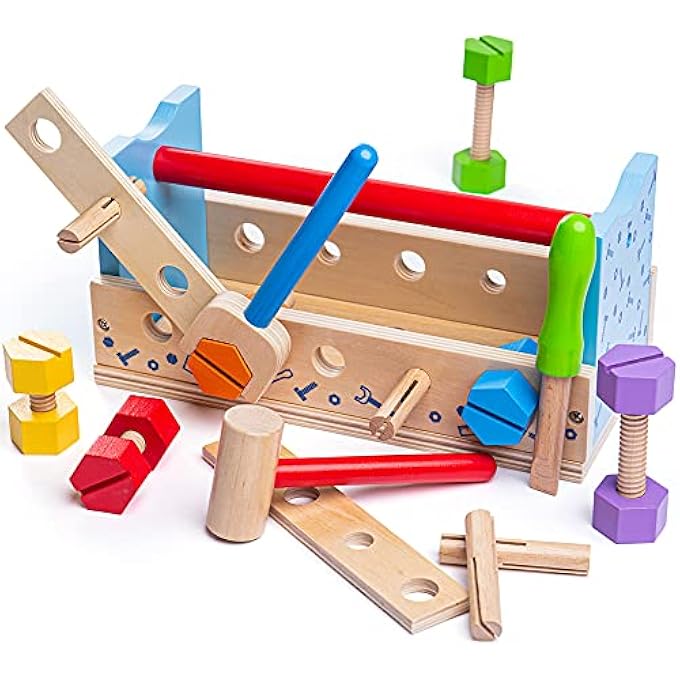 MY WOODEN WORKBENCH WITH TOOLS - CONSTRUCTION FOR KIDS - Image 2