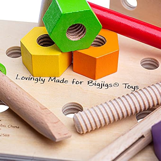 MY WOODEN WORKBENCH WITH TOOLS - CONSTRUCTION FOR KIDS - Image 4