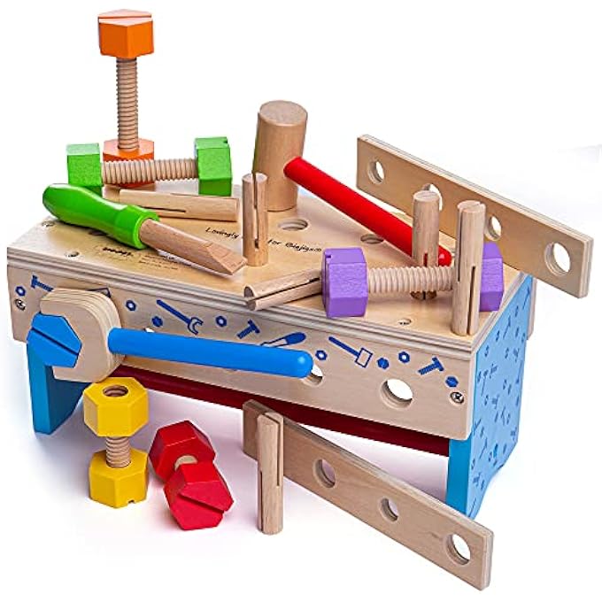 MY WOODEN WORKBENCH WITH TOOLS - CONSTRUCTION FOR KIDS - Image 3