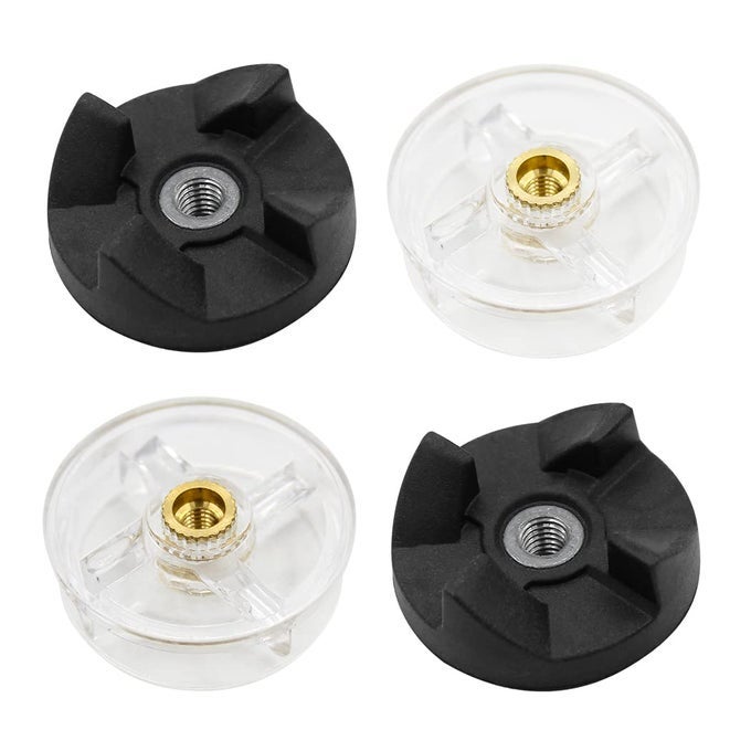 2 BLADE RUBBER GEARS AND 2 MOTOR BASE TOP GEARS REPLACEMENT PARTSCOMPATIBLE WITH MAGIC BULLET 250W BLENDER JUICER 2 BASE GEARS 2 BLADE GEARS