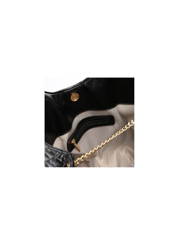 Mr.joe Mr Joe Black Quilted Tote Bag with Pouch -4124  - Image 3