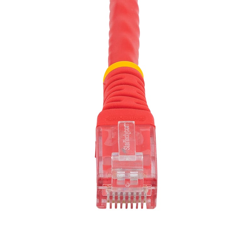 StarTech.com 10ft CAT6 Ethernet Cable - Red CAT 6 Gigabit Ethernet Wire -650MHz 100W PoE RJ45 UTP Molded Network/Patch Cord w/Strain Relief/Fluke Tested/Wiring is UL Certified/TIA (C6PATCH10RD) - Image 4