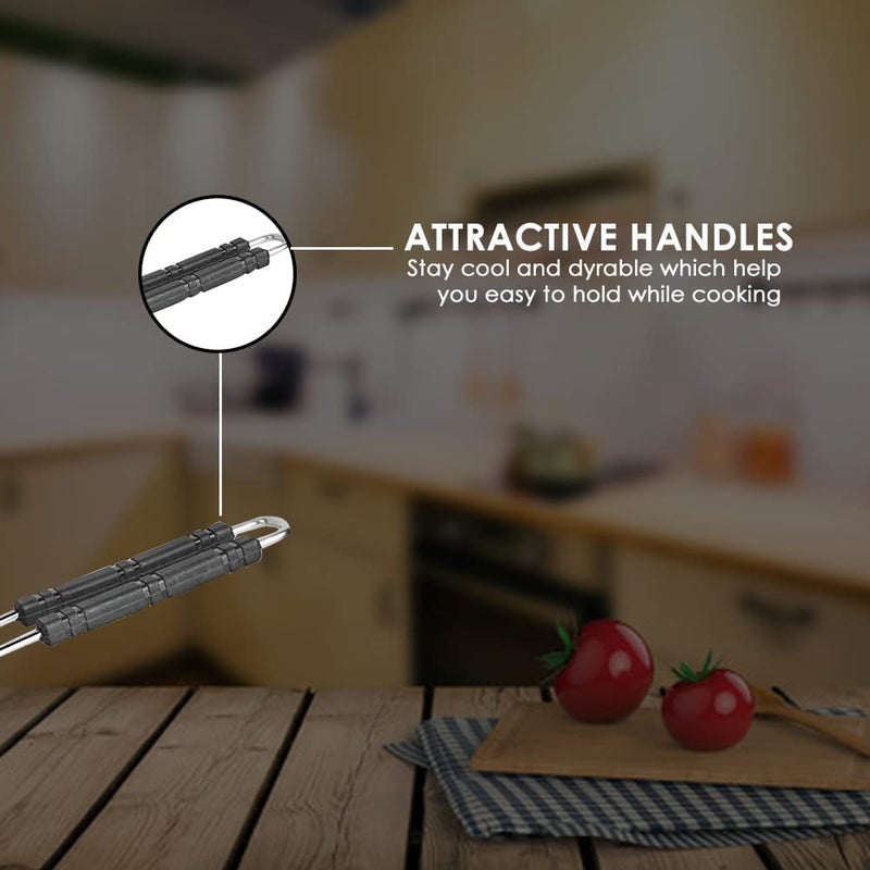 BPE Heavy Stainless Steel Bottom Tea Pot Pan, Tapeli, Patila, Sauce Pan with Handle for Kitchen (Stainless Steel, Flat Bottom, Set of 3) - Image 5