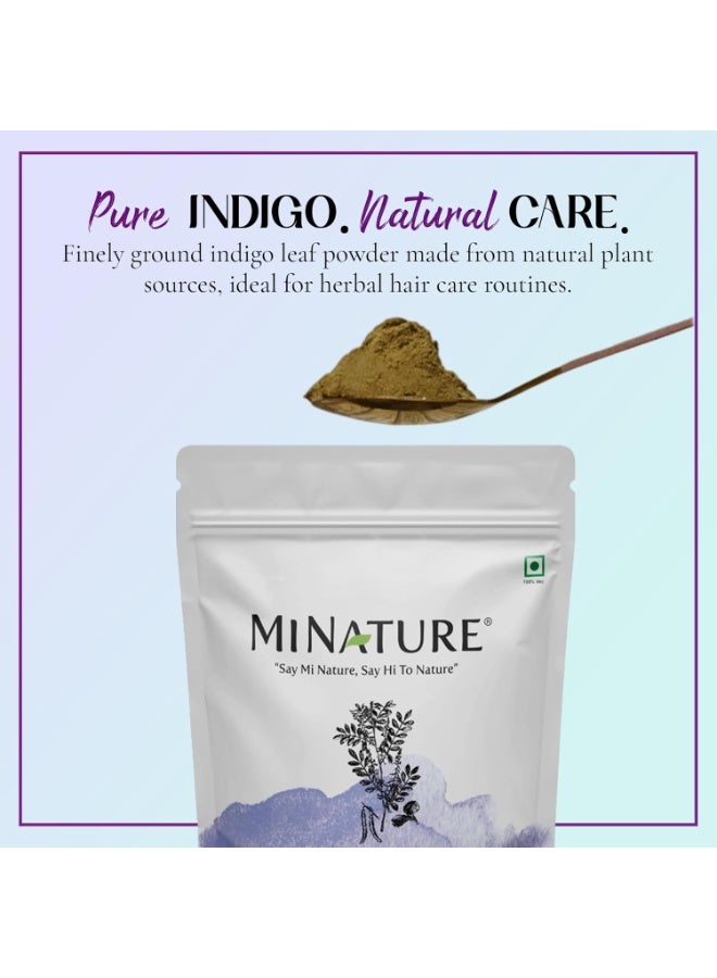 Mi Nature 100% Indigo Leaf Powder 454g (16oz) |Pure Herbal Tint for Rich Dark Hair Color |Natural Tinctoria Powder (Indigofera Tinctoria) - Image 3