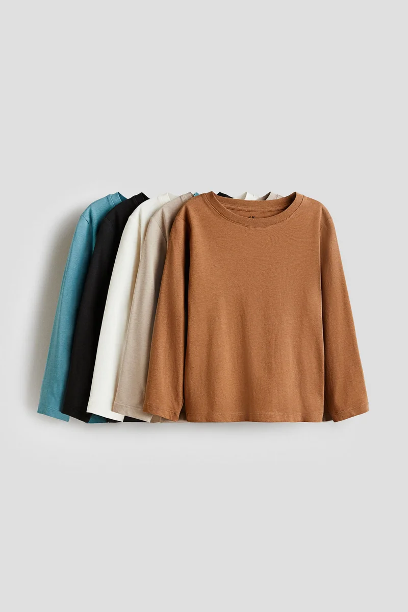 H&M 5-pack cotton jersey tops