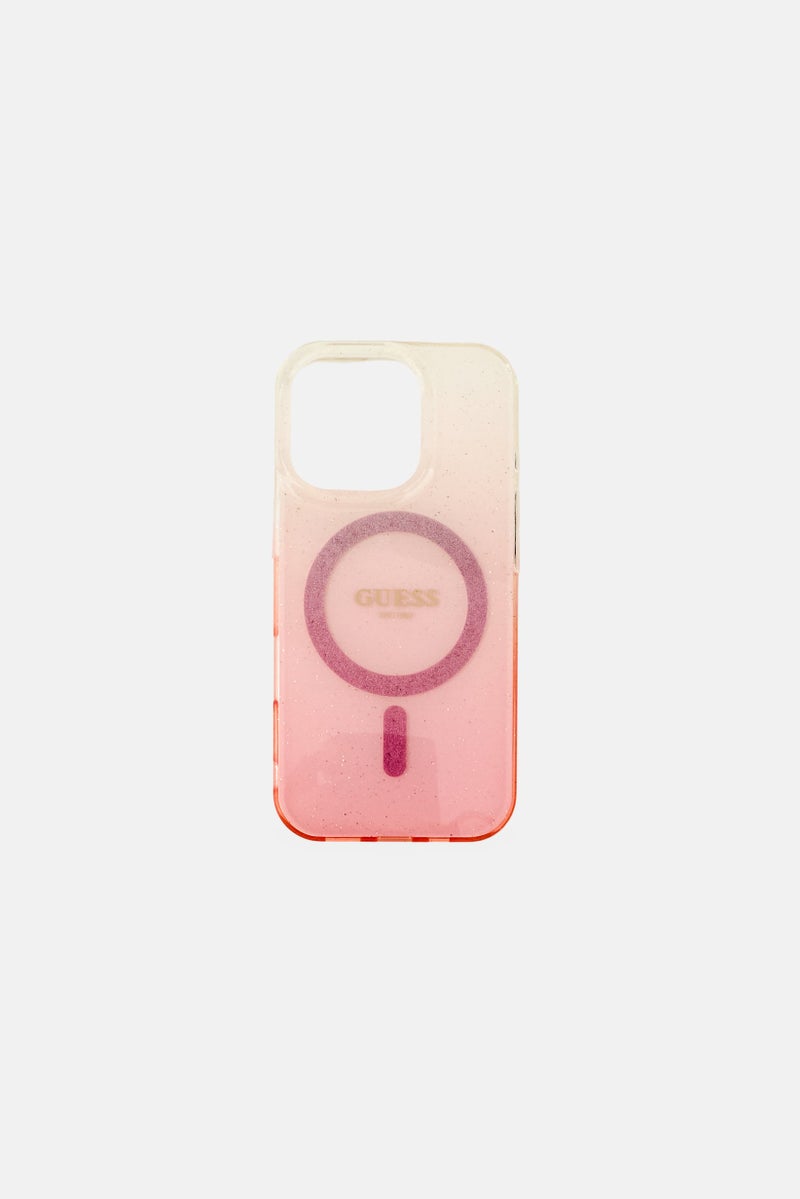 GUESS iPhone 16 Pro Magsafe Protective Case, Pink - Image 1