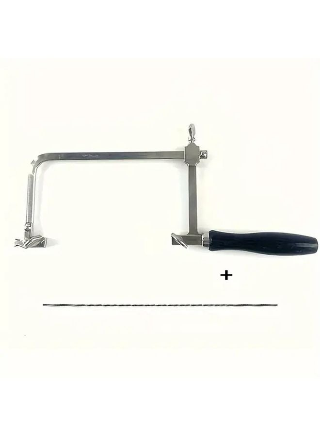 Movable Black Handle Saw Bow Manual Wire Saw For Jewelry Woodworking DIY - Image 1