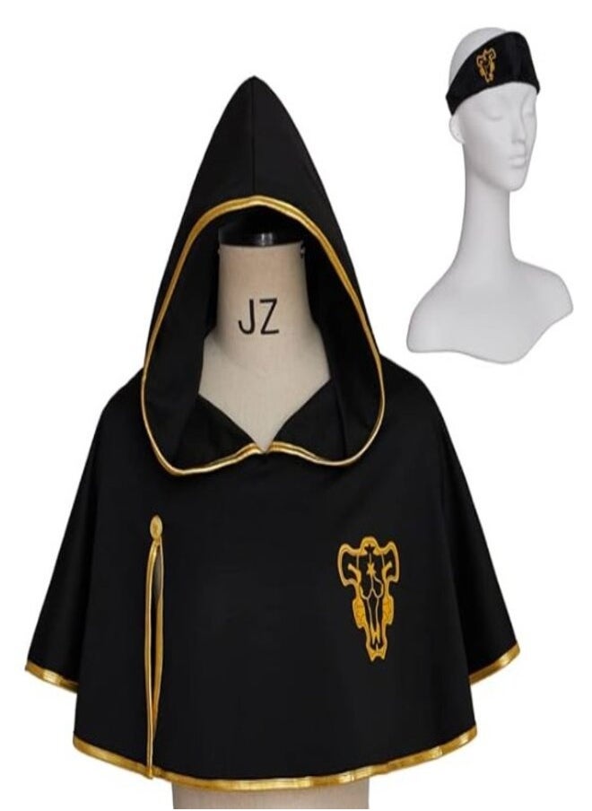 Sakura Anime Toys and Gifts Black Clover Bulls Cloak With Headband 