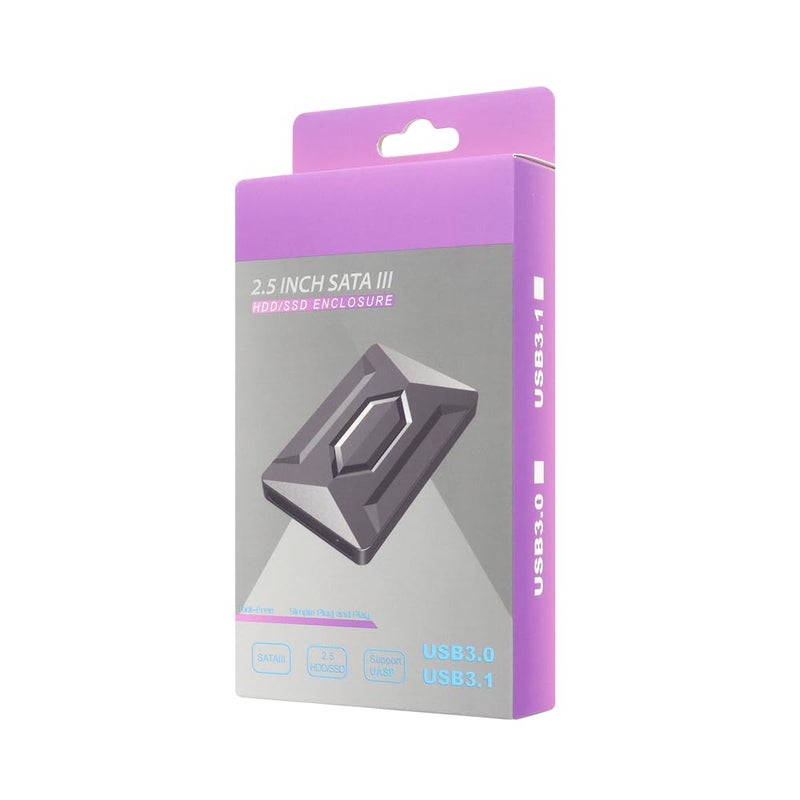 2.5 Inch SATA III HDD/SSD External Enclosure USB 3.1 - Image 3