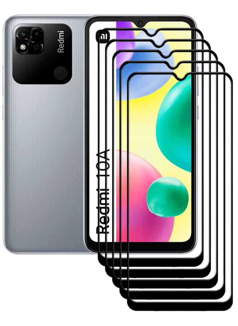 ACLIX 5 Pieces Antistatic ESD Dustproof Premium Quality High Definition Tempered Glass Screen Protector Designed For Xiaomi Redmi 10A - Image 1