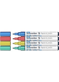 Schneider Metallic Marker 2 mm Set of 4 011  - Image 2