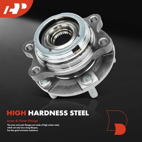 A-Premium مجموعة محامل العجلات الأمامية A-Premium مع محور 5-لوج متوافقة مع إنفينيتي - 2003-2023 - Q50، G37، QX50، Q60، M35، M37، M45، M56، QX70، Q70، Q70L، FX35، FX45، FX50، Q40 - Image 3