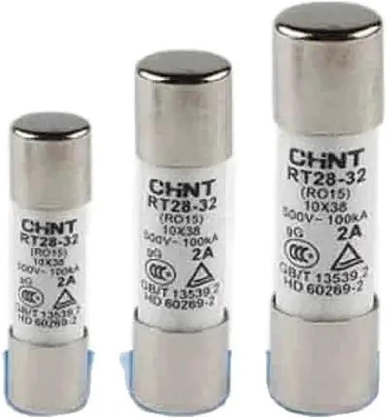 RT28 32 Ceramic Fuse 10Pcs 6A 500V 100KA Silver 10x38mm RT28N 32X Base - Image 2