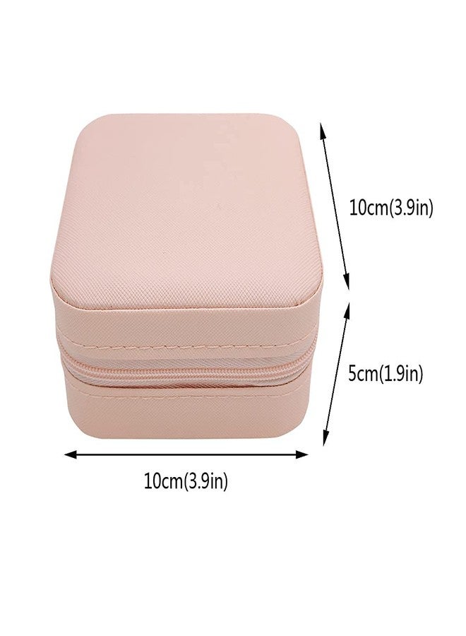 MOBDESK Mini Jewellery Storage Box Pu Leather Jewelry Travel Organizer Earring Women Case For Ring, Pendant, Earring, Necklace, Bracelet Storage Girls Travel Bag Holder Gift Jellwelly (Multicolor) - Image 3