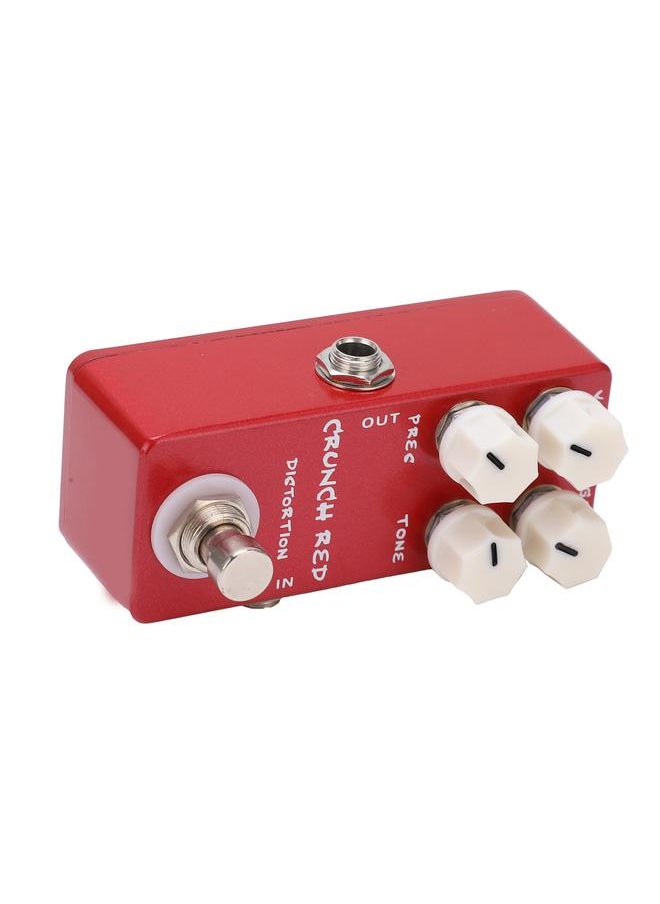 Thoraya Distortion Effect Metal Shell Red True Bypass Foot Switch for Electric Guitar Bass  - Image 4