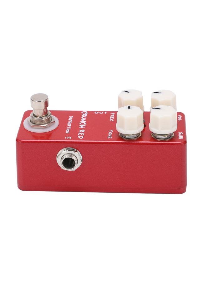Thoraya Distortion Effect Metal Shell Red True Bypass Foot Switch for Electric Guitar Bass  - Image 5