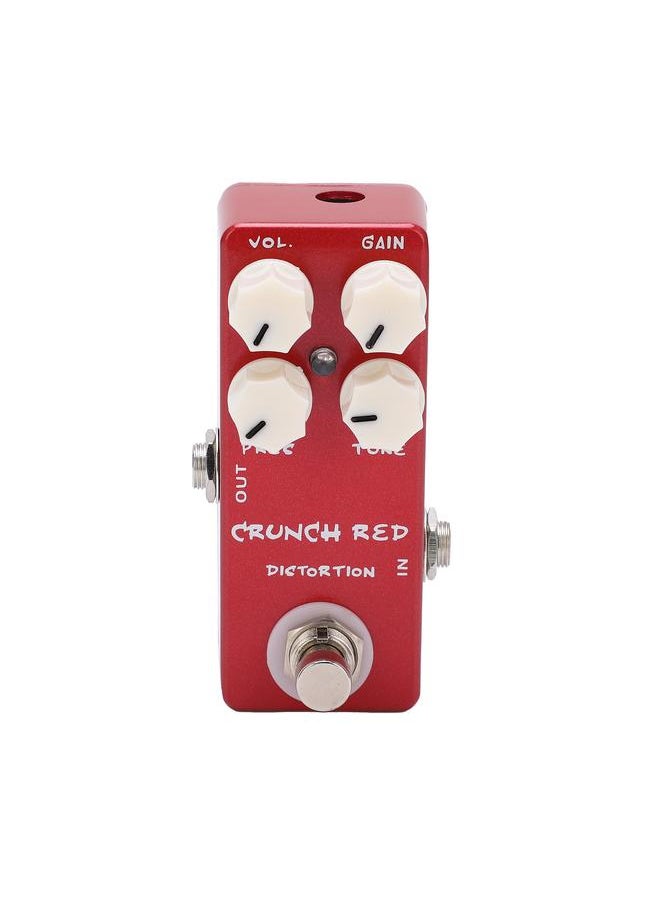 Thoraya Distortion Effect Metal Shell Red True Bypass Foot Switch for Electric Guitar Bass  - Image 2