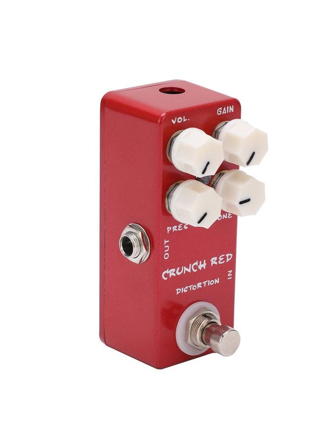 Thoraya Distortion Effect Metal Shell Red True Bypass Foot Switch for Electric Guitar Bass  - Image 1