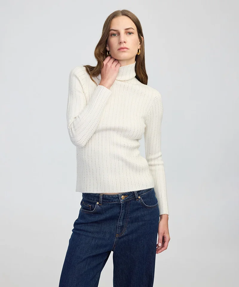 ابيكول Embellished Fine Knit Sweater