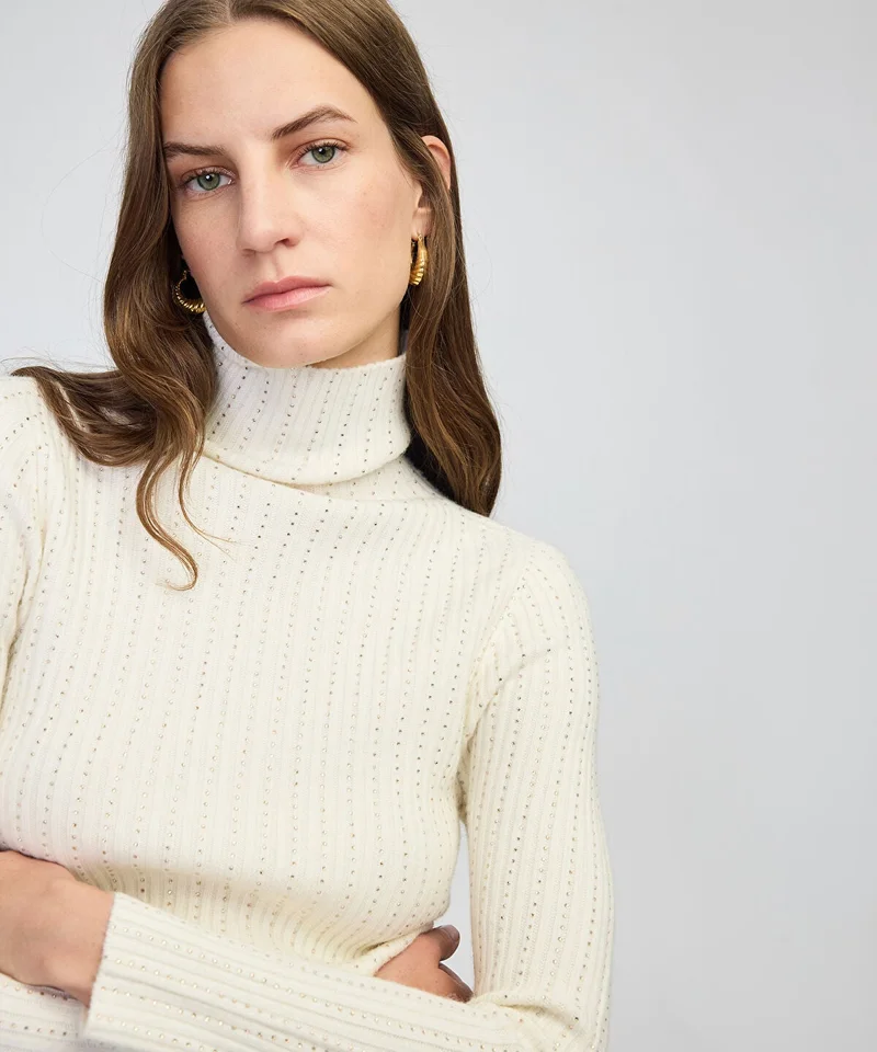 ابيكول Embellished Fine Knit Sweater
