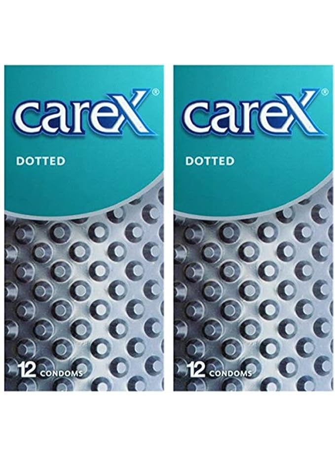 careX Dotted Condoms Pack Of 2 (Combo)