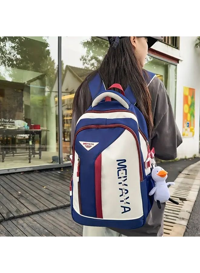 Gray Lightweight Laptop Backpack Large Capacity Shock Absorbing Compartment for Work Travel School - Image 2