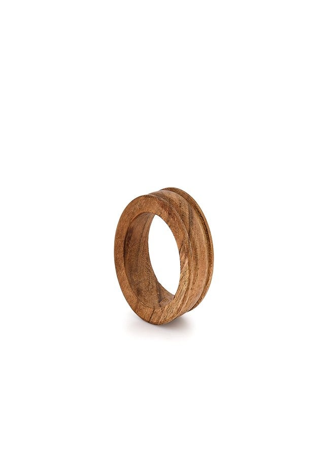 BHAVATU Napkin Rings Acacia Wood Set of 12 for Dinner Table Decoration | Napkin Ring for Home and Kitchen Décor Festive Party Gift Farmhouse for Table - Image 4