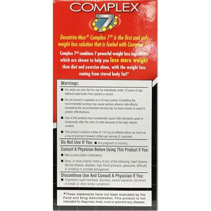 ILIOS Dexatrim Max Appetite Suppressant for Weight Loss – 2 Pack Weight Loss Pills for Women & Men, Fat Burner Supplement to Reduce Hunger, Complex 7 Formula, 120 Capsules Packaging - Image 4