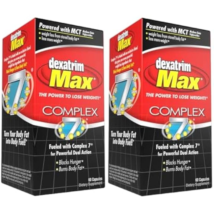 ILIOS Dexatrim Max Appetite Suppressant for Weight Loss – 2 Pack Weight Loss Pills for Women & Men, Fat Burner Supplement to Reduce Hunger, Complex 7 Formula, 120 Capsules Packaging - Image 1