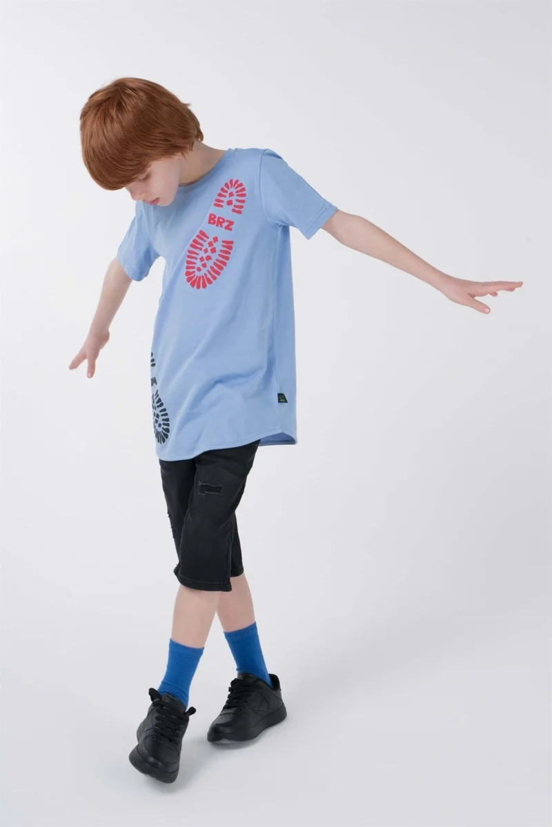 بي ار زد كولكشن Printed Boy Short Sleeve T-Shirt