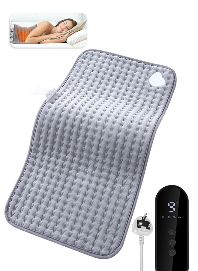 أنيوي وسادة التدفئة ، وسادات التدفئة الكهربائية لتخفيف الألم من الرقبة والكتف الخلفي ، وسادة الحرارة السريعة الكهربائية مع 9 إعدادات درجة الحرارة و 4 إعدادات توقيت ووظيفة الإغلاق التلقائي ، - Image 1
