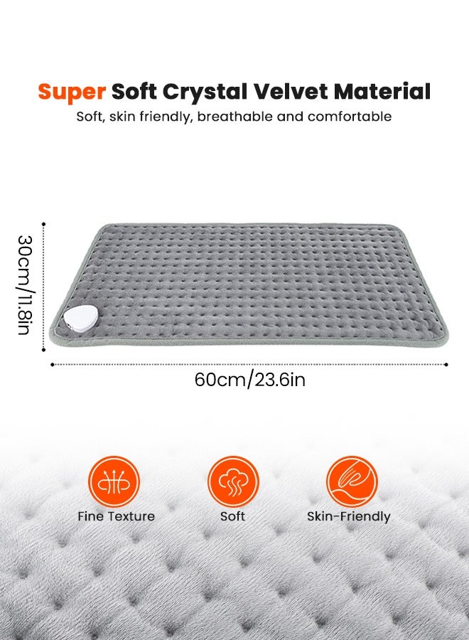 أنيوي وسادة التدفئة ، وسادات التدفئة الكهربائية لتخفيف الألم من الرقبة والكتف الخلفي ، وسادة الحرارة السريعة الكهربائية مع 9 إعدادات درجة الحرارة و 4 إعدادات توقيت ووظيفة الإغلاق التلقائي ، - Image 3