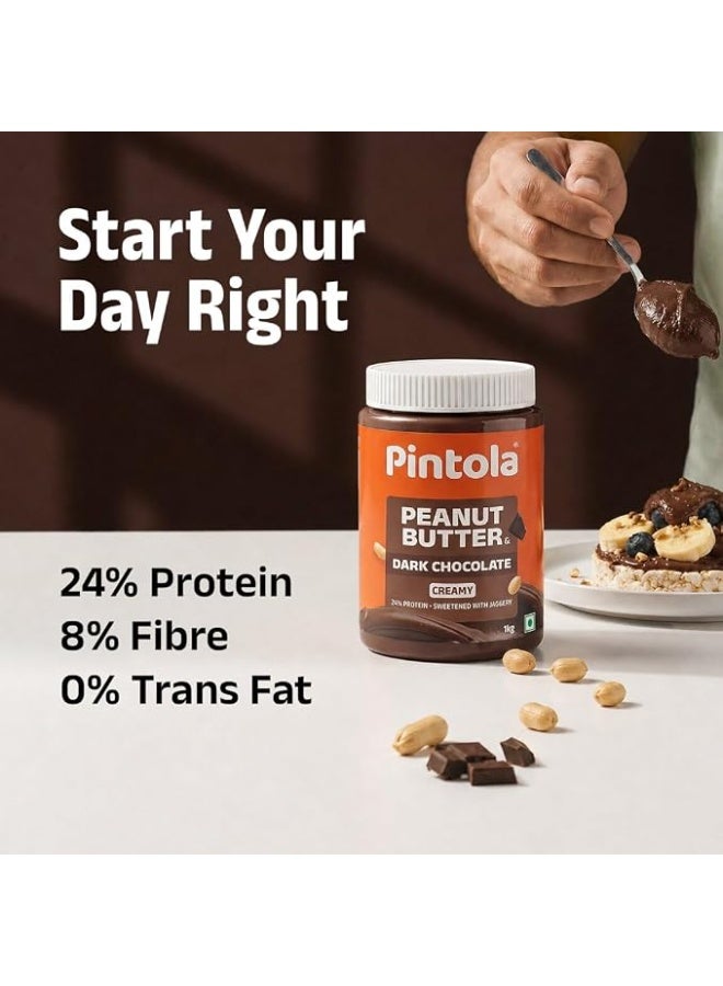 Pintola Chocolate Peanut Butter, Creamy, 1kg - Image 5