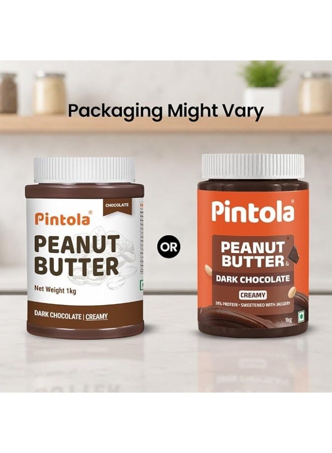 Pintola Chocolate Peanut Butter, Creamy, 1kg - Image 3