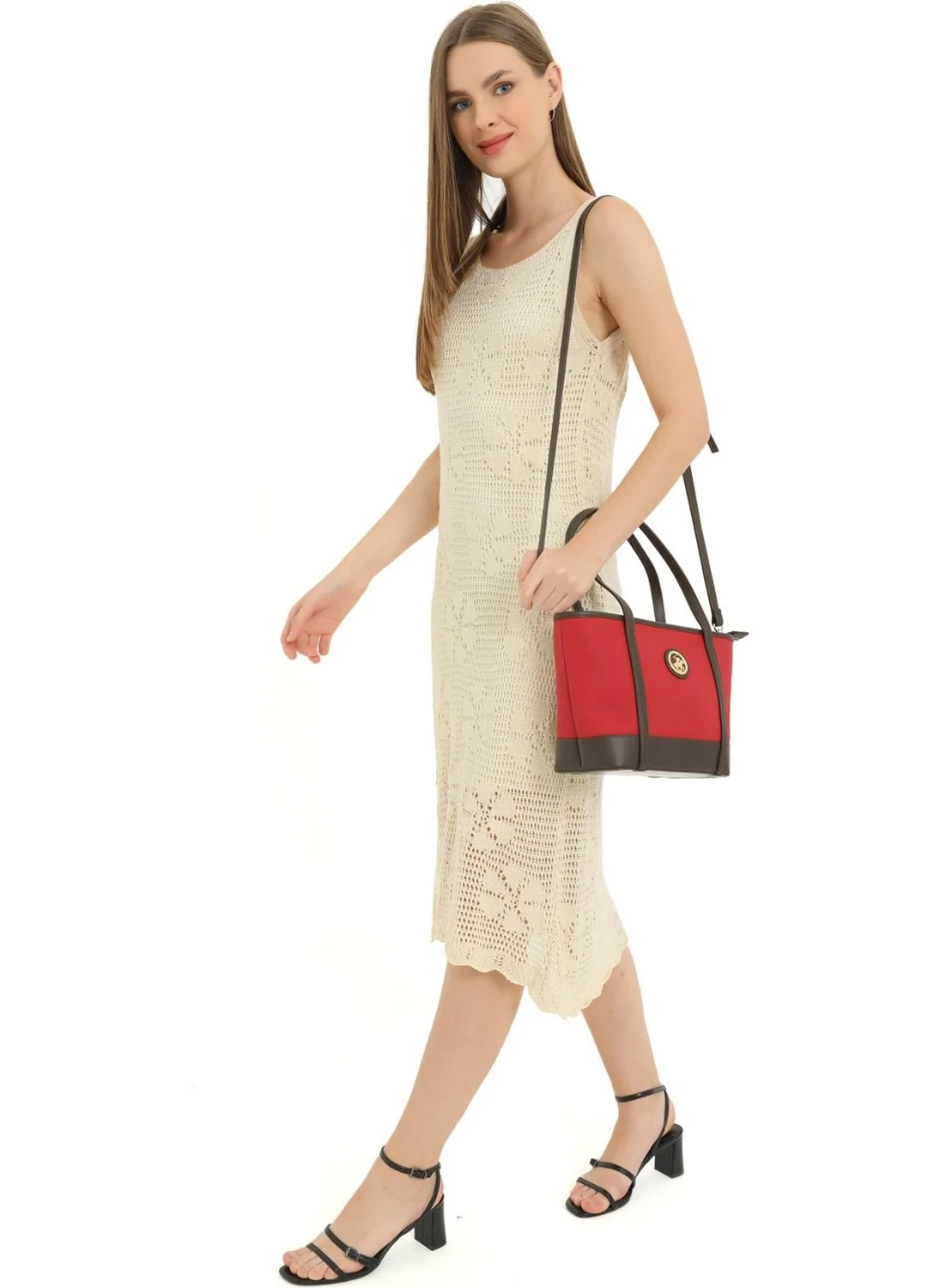 BEVERLY HILLS POLO CLUB 05BHPC8006-KR Red Women's Shoulder Bag