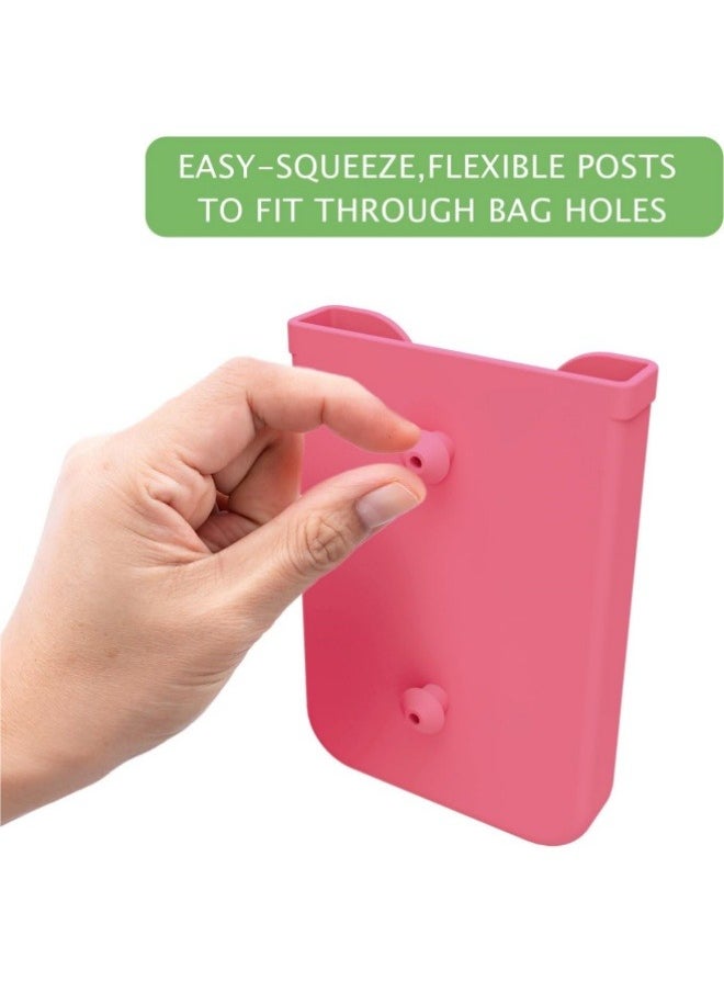 ILovhaprty Silicone Phone Holder Compatible with tote Bag, Soft Silicone Charm Insert Accessories and Attachment for Beach Bags, Generic Size Fits for iPhone and Android Phones-Coral red  - Image 4