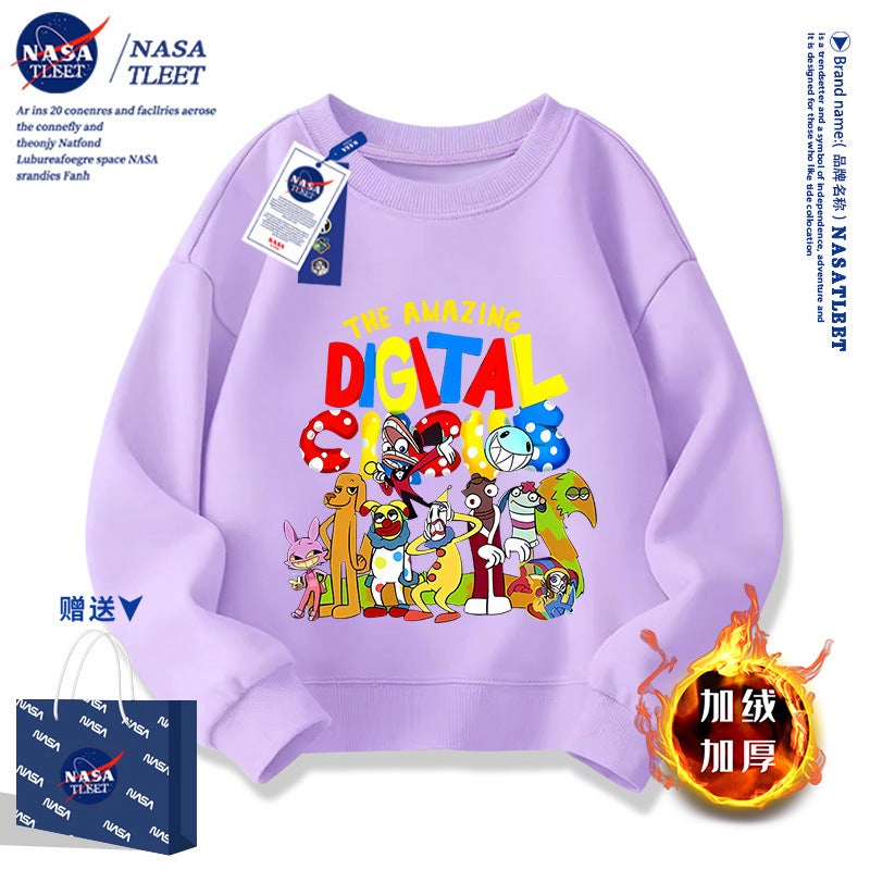 Nasa Joint New Men'S And Women'S Children'S Wear Cartoon Game Magic Numbers Circus Casual Top Sweatshirt - Image 1