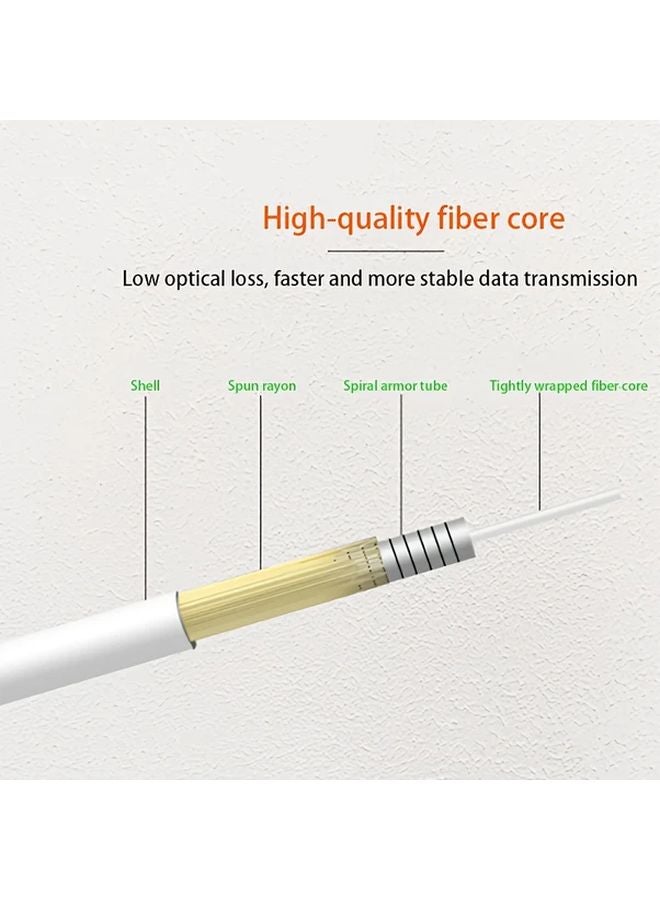 Armored SC APC Fiber Optic Jumper Single Mode OS2 LSZH 20m 66ft - Image 2