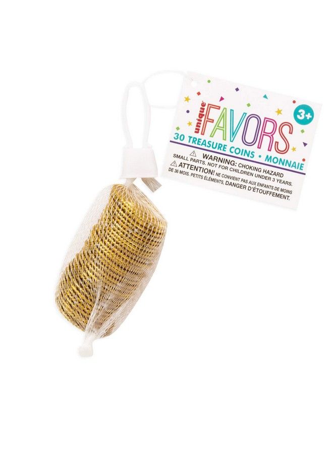 Unique Pirate Treasure Coins 1" Gold - Image 2