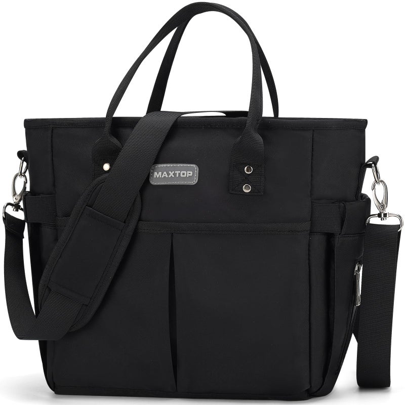 MAXTOP Women Insulated Work Lunch Bag with Open Pocket, Reusable, Leakproof, Removable Shoulder Strap for Teachers, Nurses, Office, Picnic, - Image 1