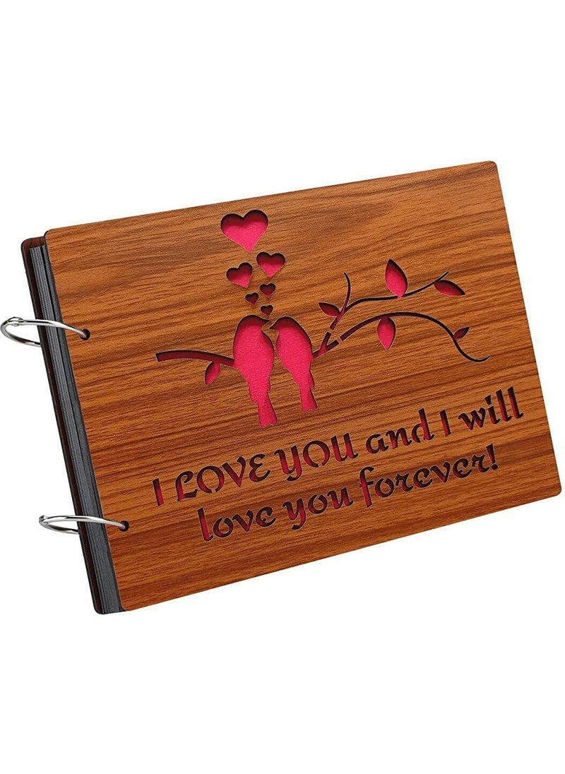 Generic UNNATII ENTERPRISES Natural Wood Elegance Handcrafted Wooden Photo Album for Cherished Memories 129  - Image 2
