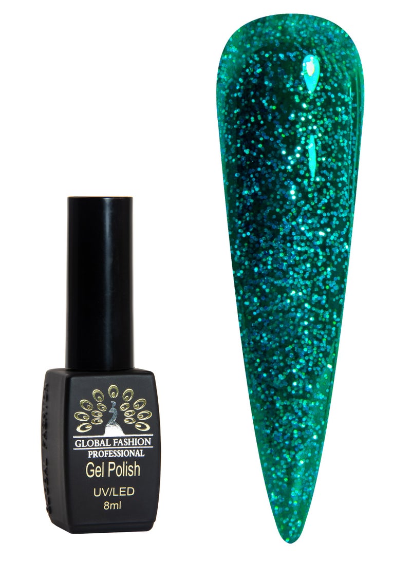 GLOBAL FASHION Global Fashion Black Elite Gel Polish | 132 Colors of Long-Lasting Elegance - 8ml | 163  - Image 1