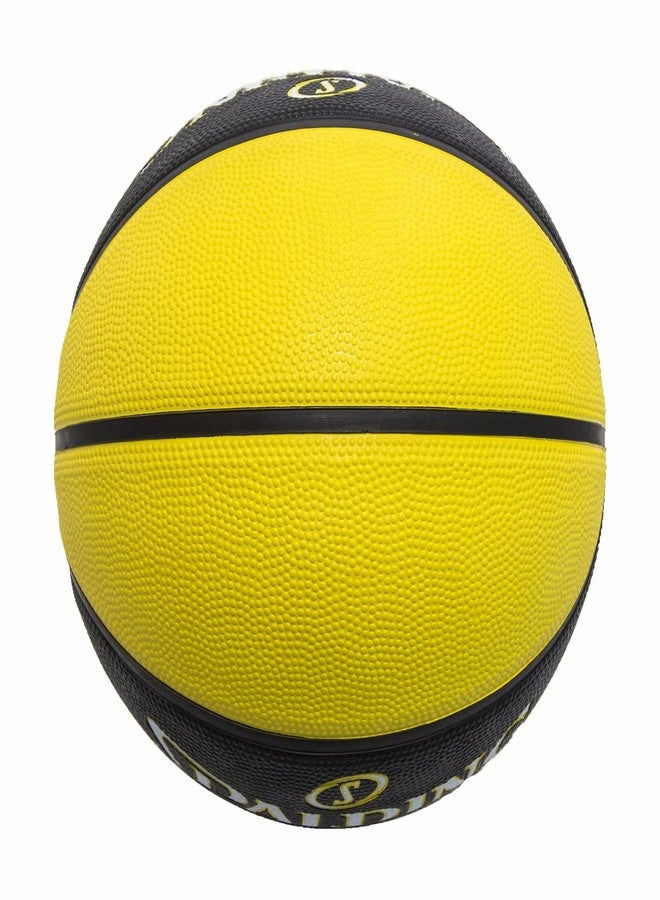 Spalding MVP 29.5" Rubber Moulded Indoor/Outdoor Basketball with Butyl Bladder + Free Air Pin (Yellow-Black) Size 7 - Image 5