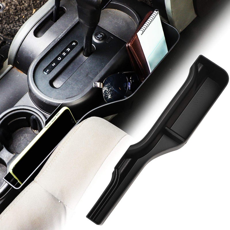 JeCar Storage Tray Gear Shift Storage Organizer Interior Accessories for 20072010 Jeep Wrangler JK JKU Black