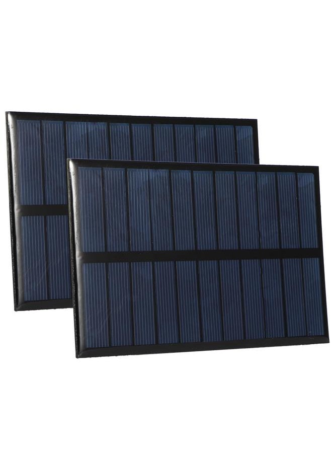 Thoraya 2Pcs Mini Polysilicon Solar Panel DIY Battery Charger Solar Power Charger Panel 1.6W 5.5V  - Image 2