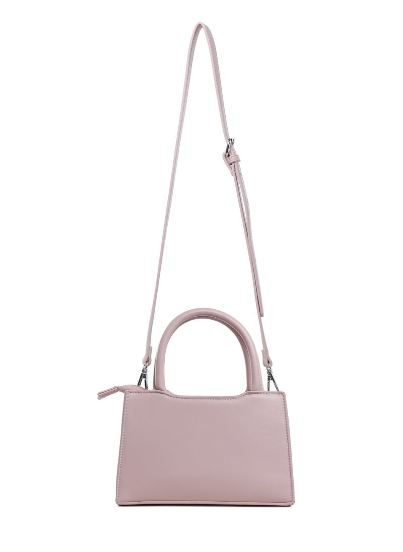 London Rag - Big Bow Detail Mini Handbag in Pink - Image 1