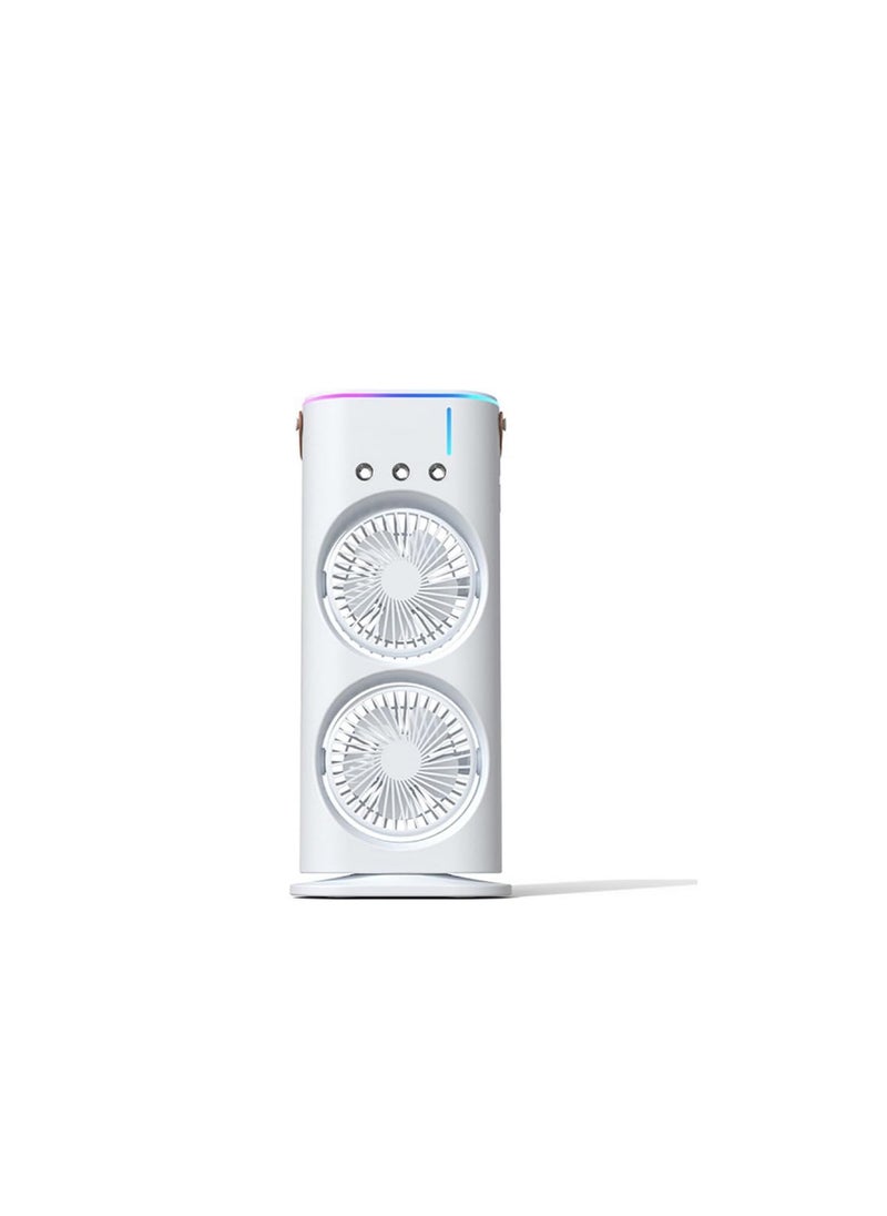 Rechargeable Cooling Fan – Cold Air & Refreshing Mist Anytime, Anywhere Bu