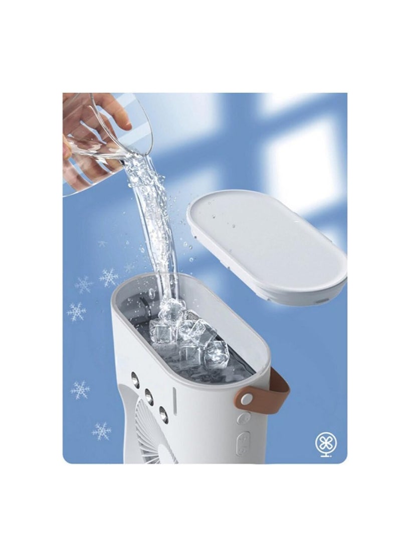 Rechargeable Cooling Fan – Cold Air & Refreshing Mist Anytime, Anywhere Bu