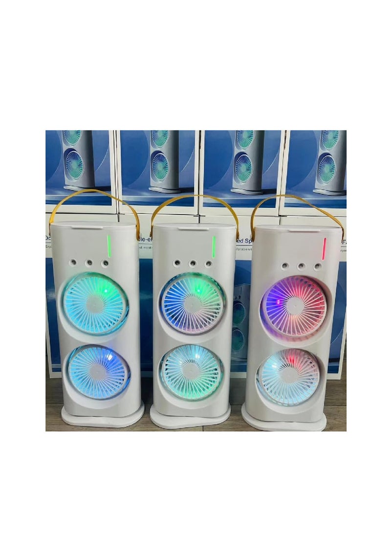 Rechargeable Cooling Fan – Cold Air & Refreshing Mist Anytime, Anywhere Bu